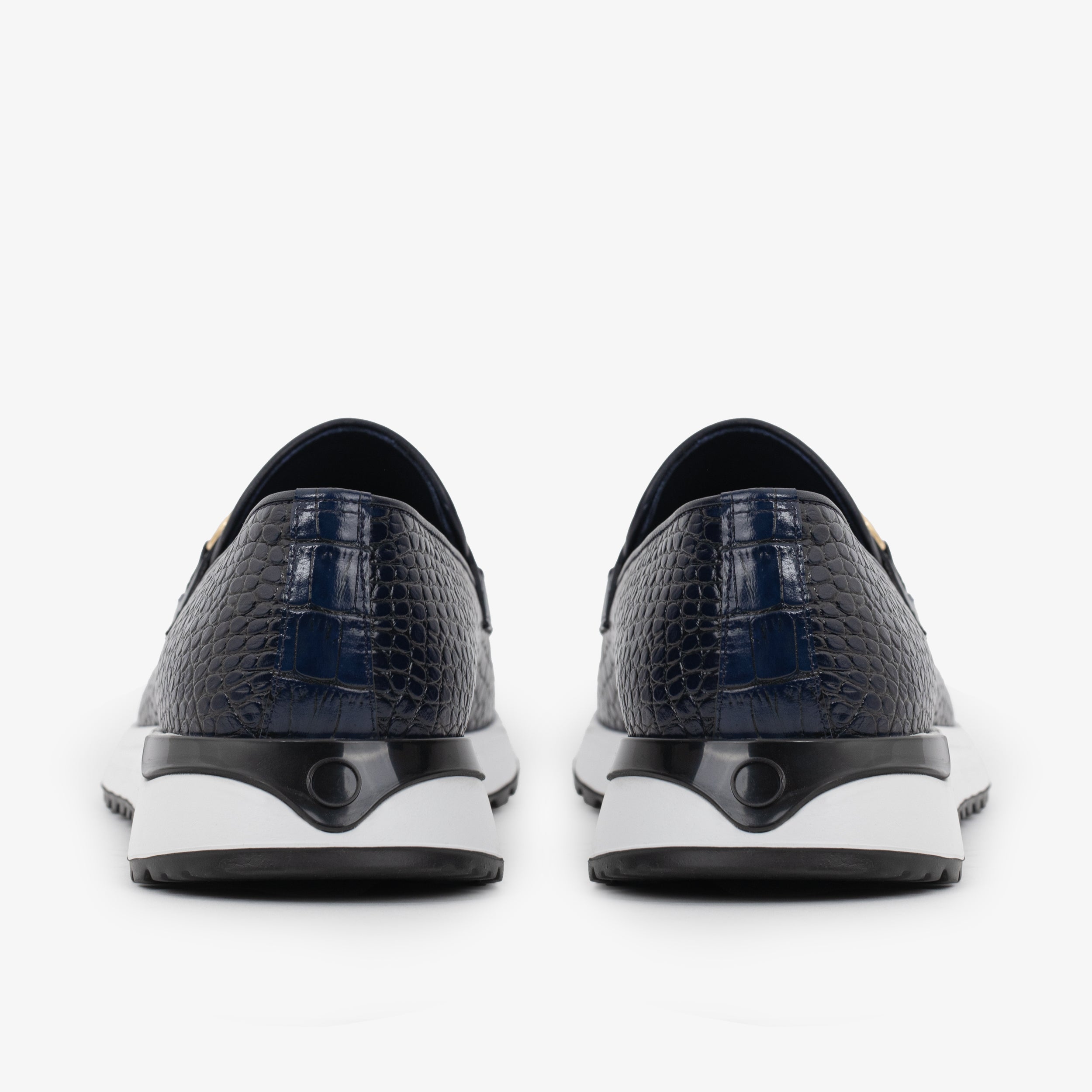 The Padova Navy Blue Leather Men Sneaker