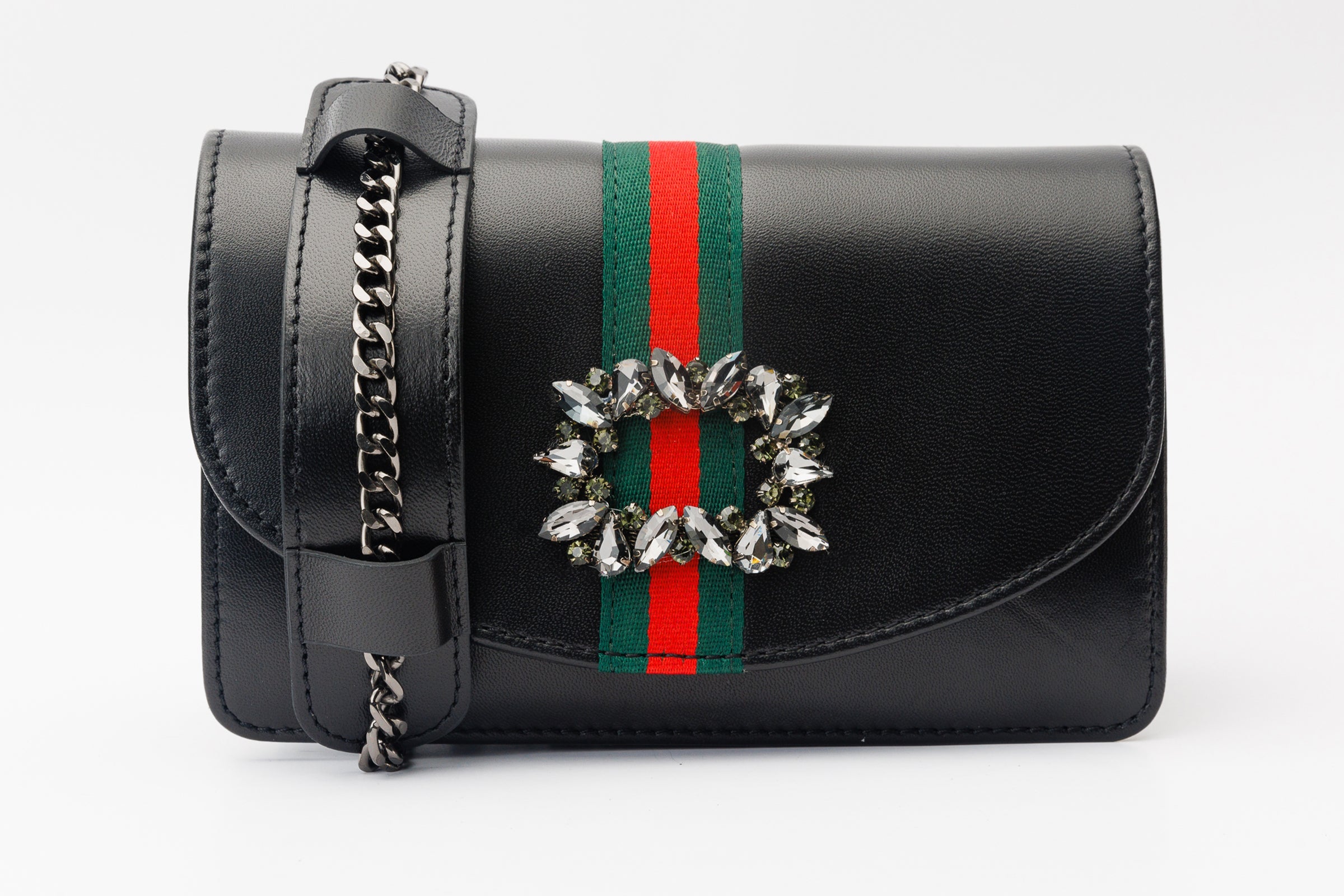 The Afega Black Leather Handbag