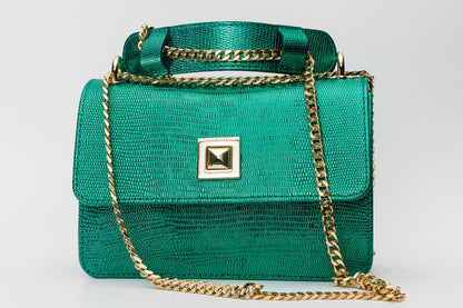 The Maple Green Leather Handbag