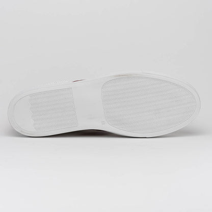 61 - 101 - Red Olympias Italian Calfskin And Crocodile Stripe, Red Sale by Zelli Italia – Don't Panic Shoes