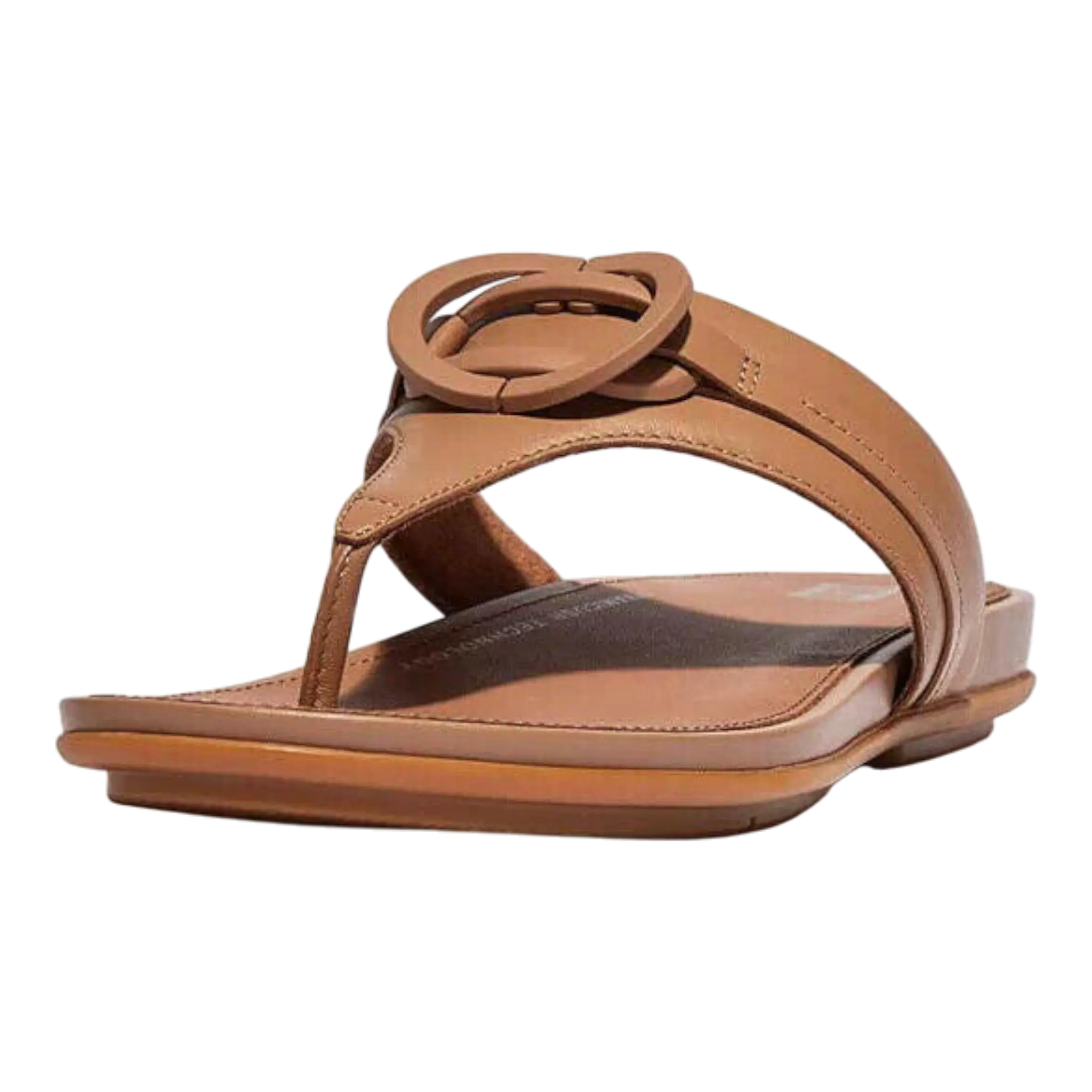 FitFlop Gracie Women's Leather Sandals Latte Tan FS9-A21