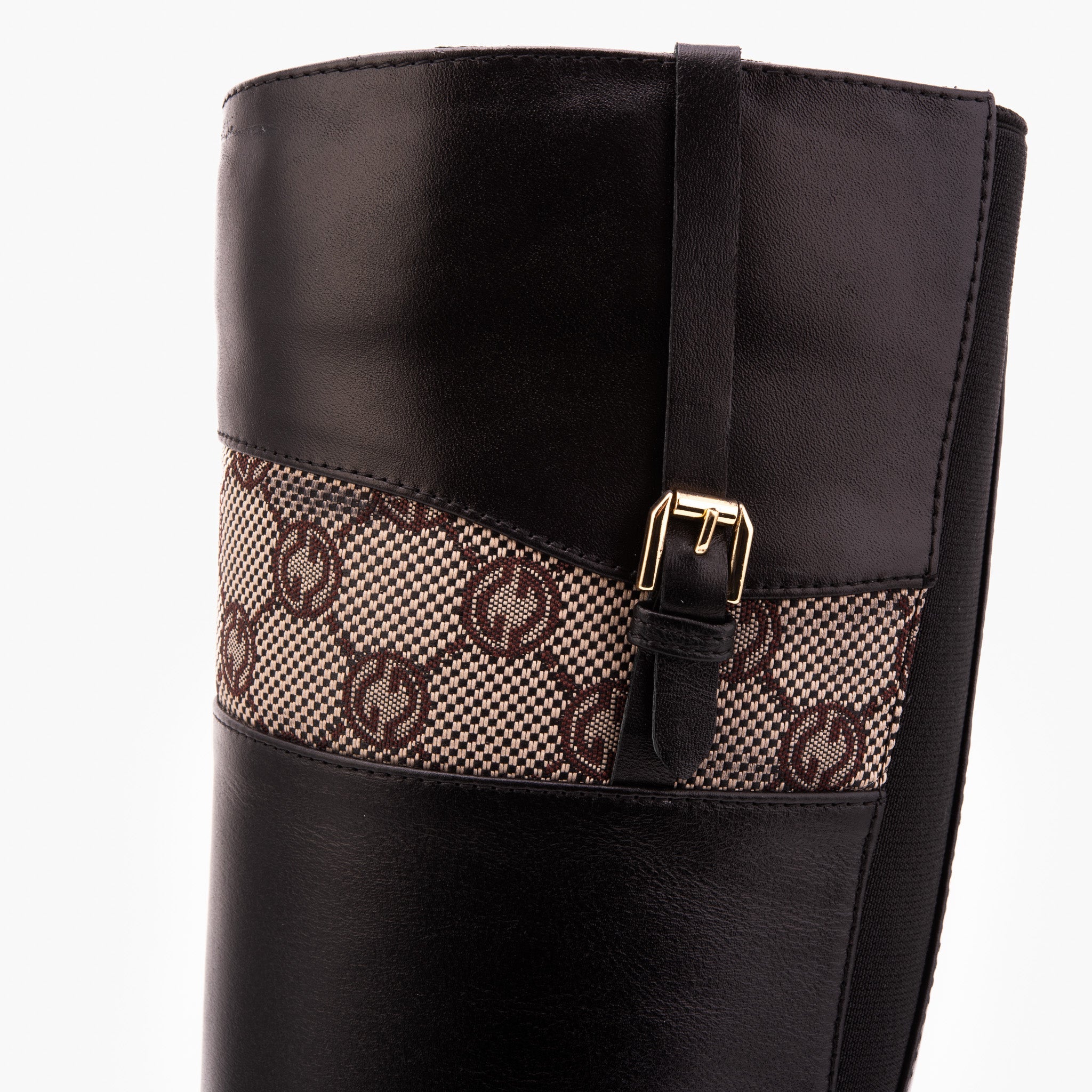 Vinci Leather Shoes The Bellina Black Leather Women’s Knee-High Women Boot