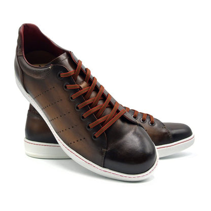 65 - 201 - Brn Russo Burnished Italian Calfskin - Brown Shop by Zelli Italia – Don't Panic Shoes