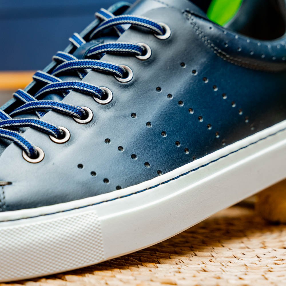 65 - 201 - Nvy Russo Burnished Italian Calfskin - Navy Shop by Zelli Italia – Don't Panic Shoes