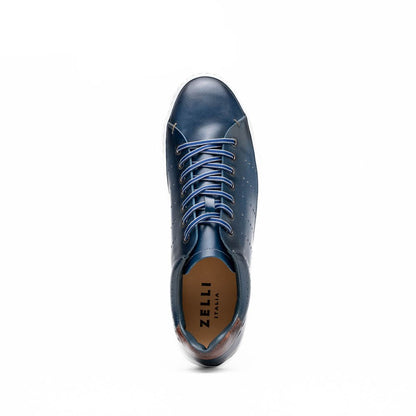 65 - 201 - Nvy Russo Burnished Italian Calfskin - Navy Shop by Zelli Italia – Don't Panic Shoes