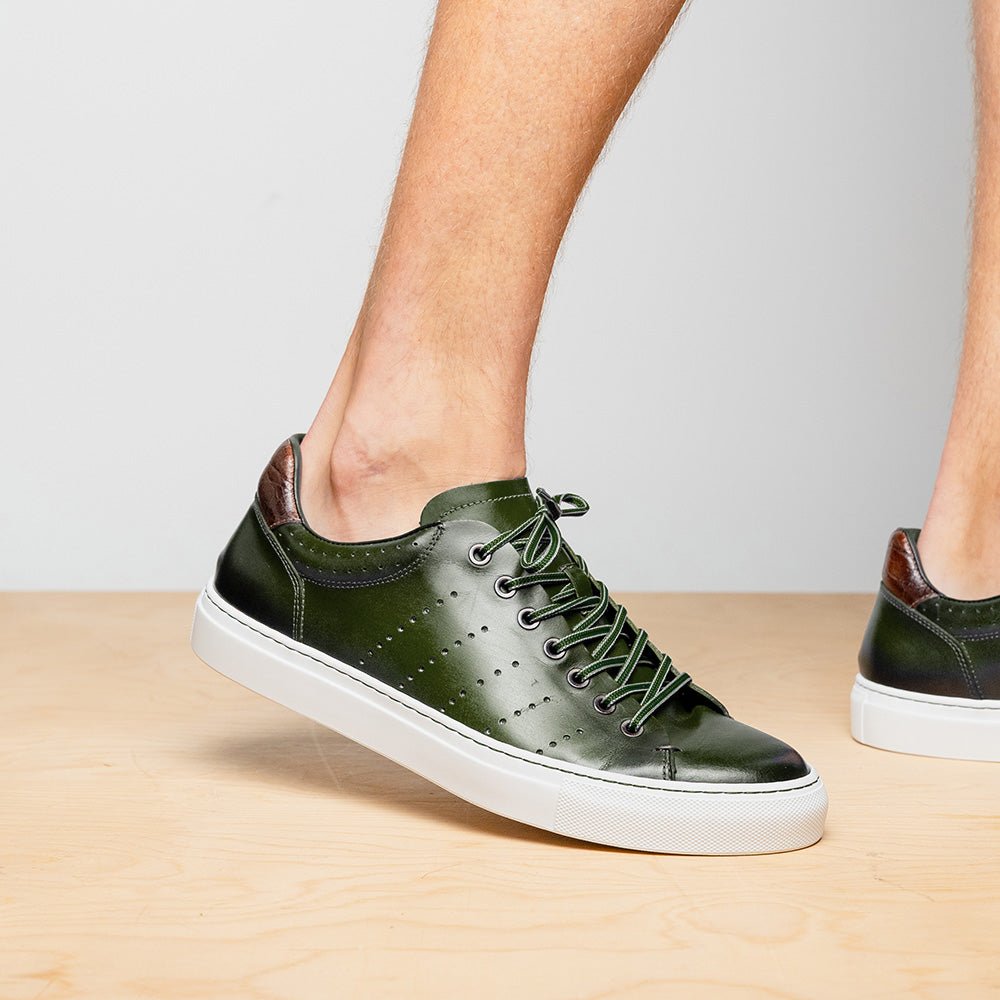 65 - 201 - Olv Russo Burnished Italian Calfskin - Olive Sale by Zelli Italia – Don't Panic Shoes