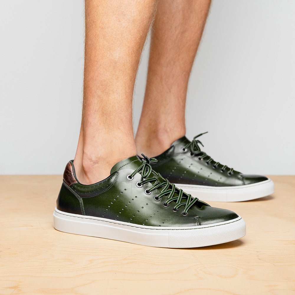 65 - 201 - Olv Russo Burnished Italian Calfskin - Olive Sale by Zelli Italia – Don't Panic Shoes