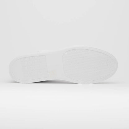 65 - 225 - Wht Spettacolare Italian Pebble Grain Calfskin Sneakers White Shop by Zelli Italia – Don't Panic Shoes