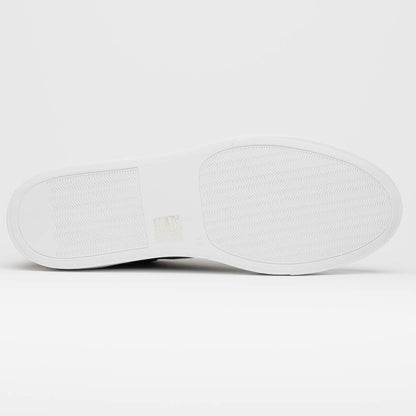 65 - 229 - Nvy Diaz Rubberized Calfskin Sneaker Navy Shop by Zelli Italia – Don't Panic Shoes