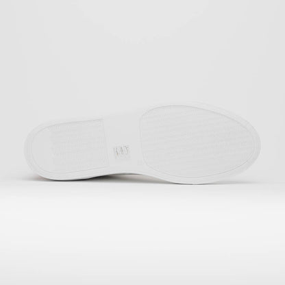 65 - 229 - Wht Diaz Rubberized Calfskin Sneaker White Sale by Zelli Italia – Don't Panic Shoes