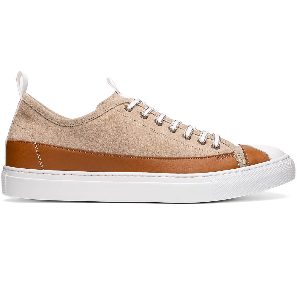 65 - 360 - Tpe Lando Sueded Calfskin Sneaker Taupe by Zelli Italia – Don't Panic Shoes