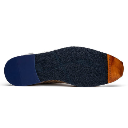 65 - 375 - Brn Ripi Calfskin Hand Weave Sneaker Brown Shop by Zelli Italia – Don't Panic Shoes