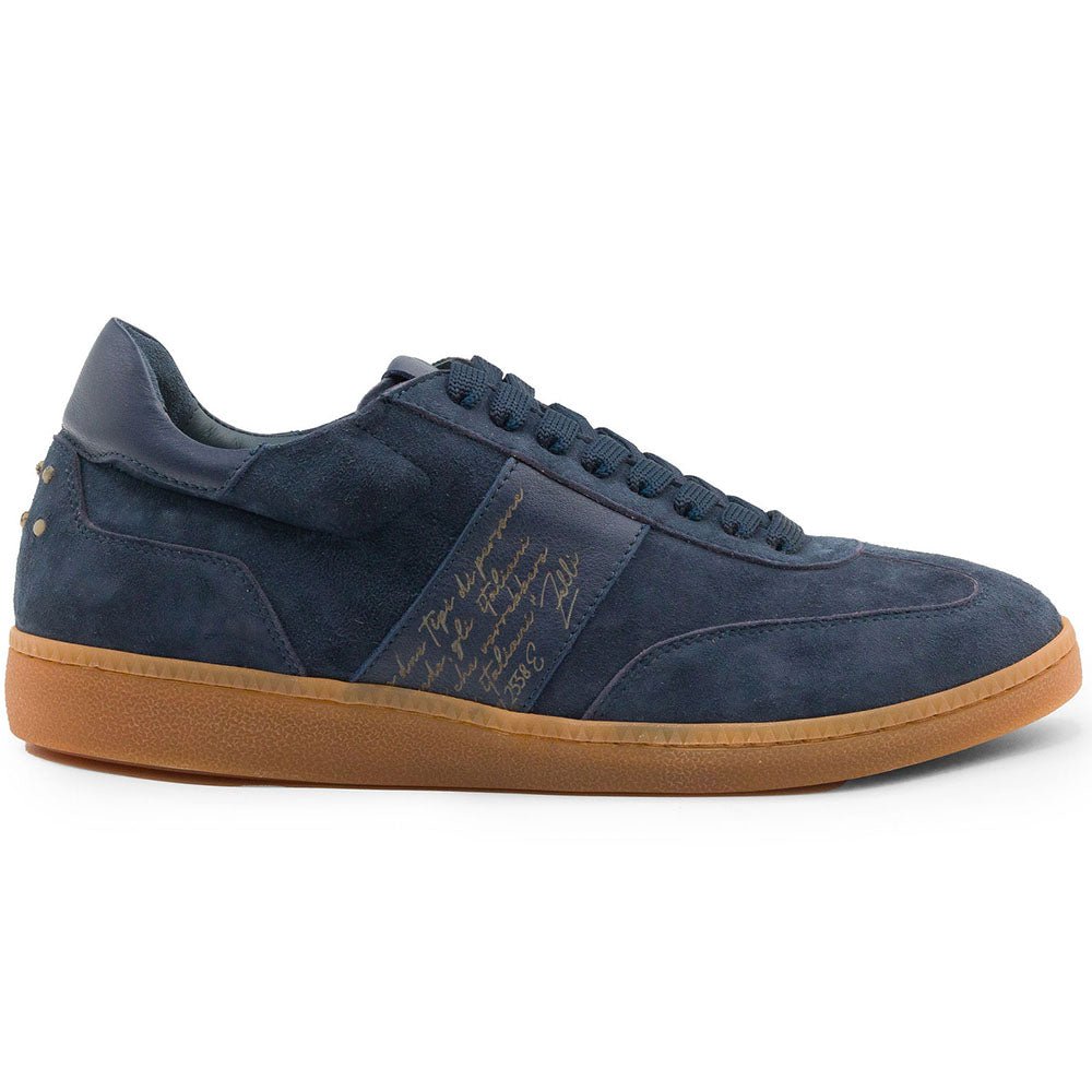 65 - 400 - Nvy Shizzo Signature Leather Sneakers, Navy Shop by Zelli Italia – Don't Panic Shoes