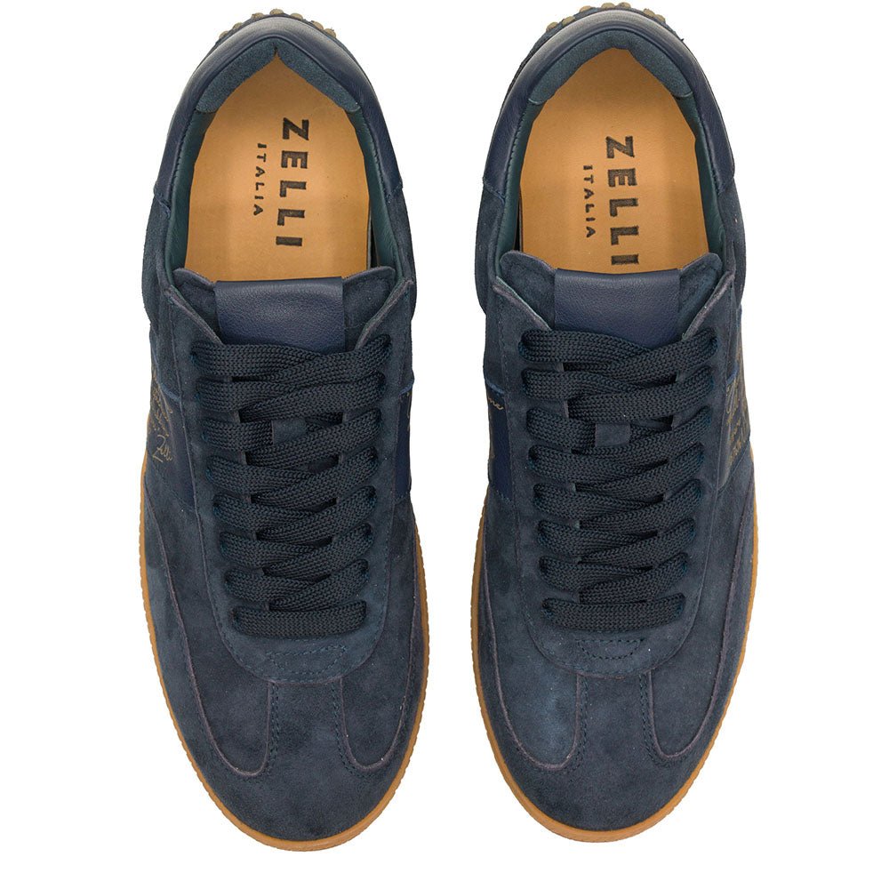 65 - 400 - Nvy Shizzo Signature Leather Sneakers, Navy Shop by Zelli Italia – Don't Panic Shoes