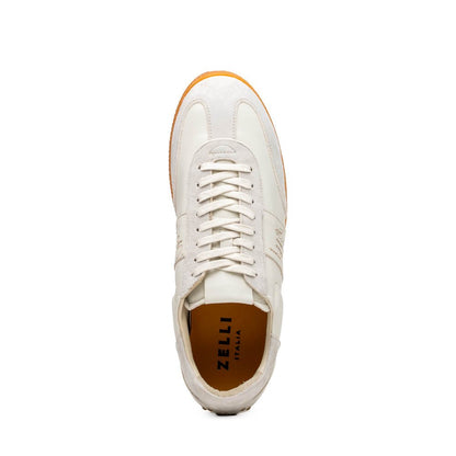 65 - 400 - Wht Shizzo Signature Leather Sneakers, White Shop by Zelli Italia – Don't Panic Shoes