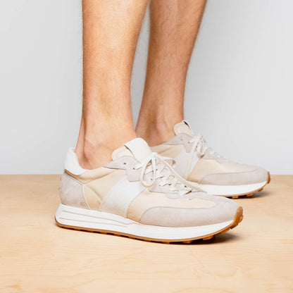 66 - 265 - Tpe Roxi Suede And Calfskin Sneaker, Taupe Shop by Zelli Italia – Don't Panic Shoes