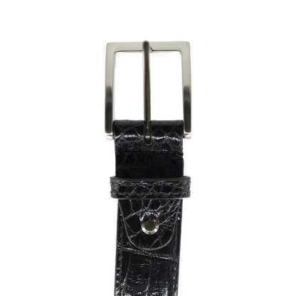 70 - 100 - Blk Alligator Belt, Black Shop by Zelli Italia – Don't Panic Shoes