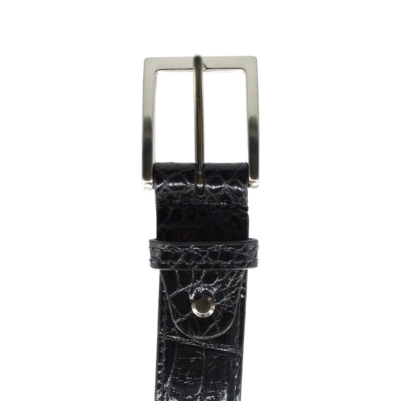 70 - 100 - Blk Alligator Belt, Black Shop by Zelli Italia – Don't Panic Shoes
