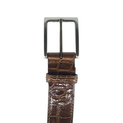 70 - 100 - Cgn Alligator Belt, Cognac Shop by Zelli Italia – Don't Panic Shoes