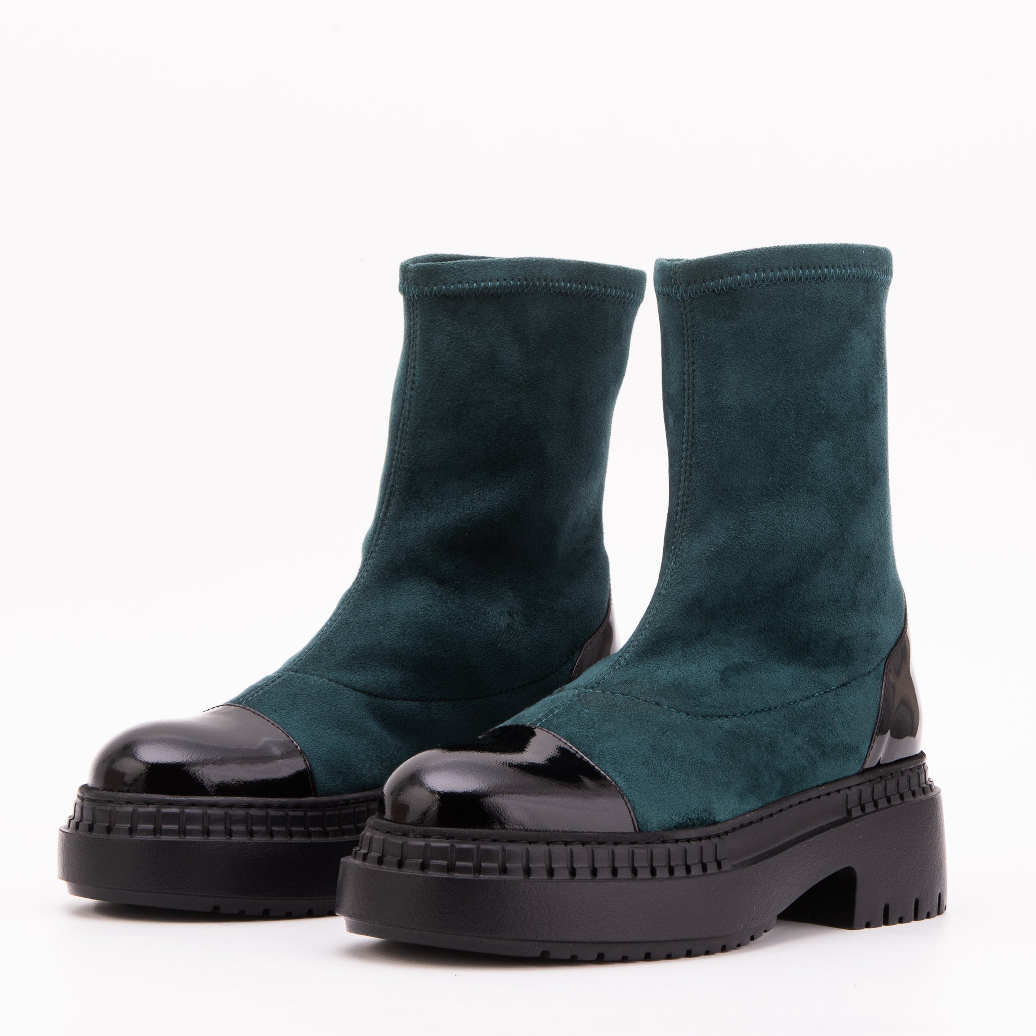 The Sorella Deep Teal Suede Leather Women’s Boot