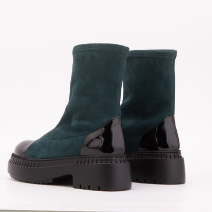 The Sorella Deep Teal Suede Leather Women’s Boot