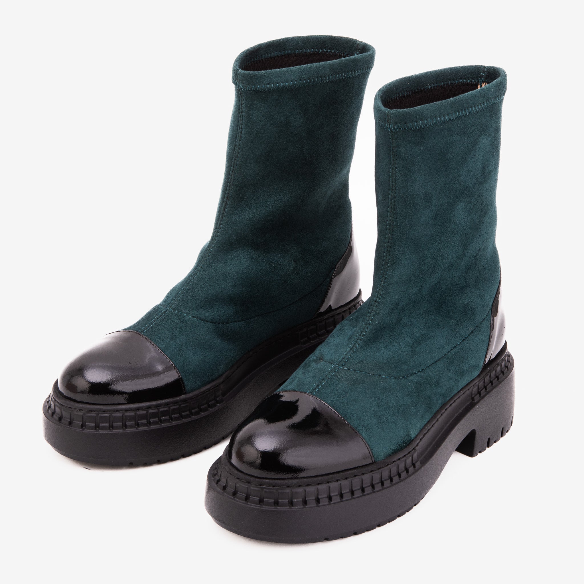 The Sorella Deep Teal Suede Leather Women’s Boot