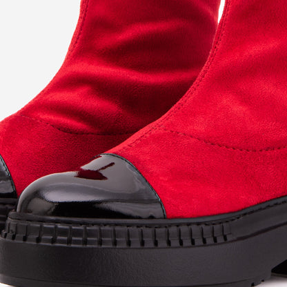 The Sorella Red Tip Suede Leather Women’s Boot