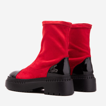 The Sorella Red Tip Suede Leather Women’s Boot