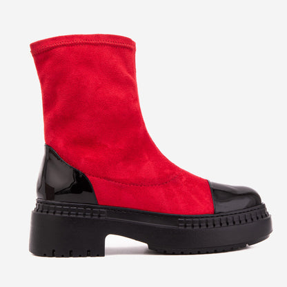 The Sorella Red Tip Suede Leather Women’s Boot