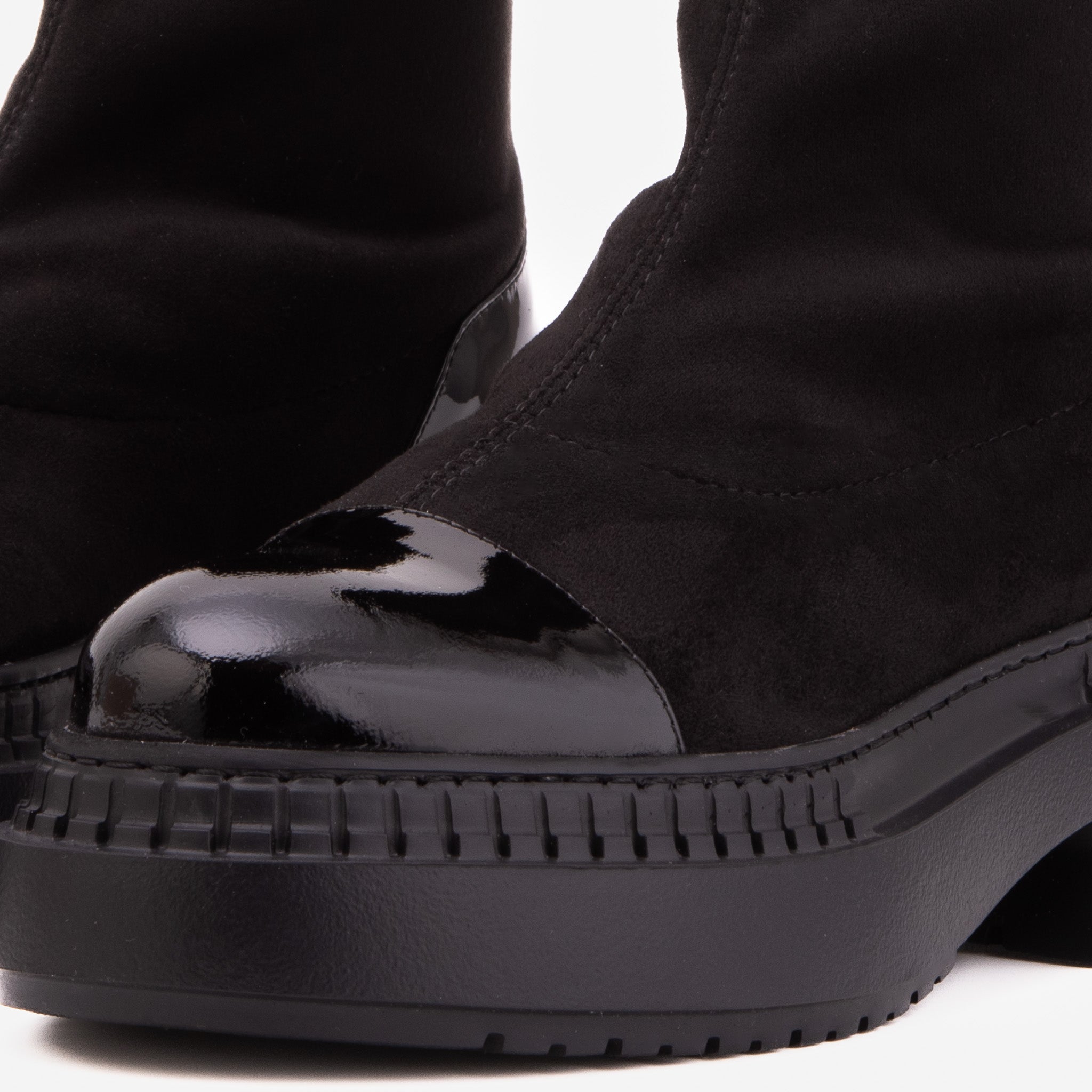 The Sorella Black Tip Suede Leather Women’s Boot