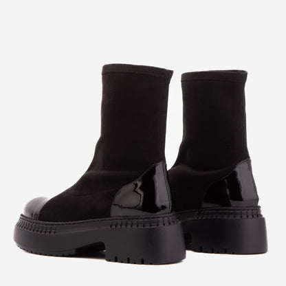 The Sorella Black Tip Suede Leather Women’s Boot