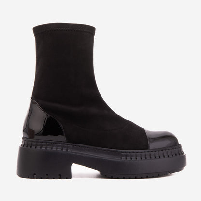 The Sorella Black Tip Suede Leather Women’s Boot