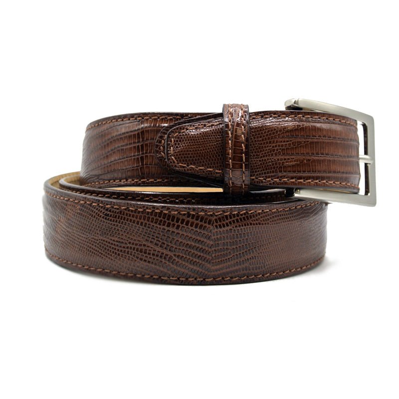 74 - 350 - Cgn Belt Teju Lizard, Cognac Shop by Zelli Italia – Don't Panic Shoes