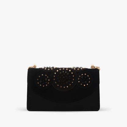 The Infanta Black Spike Leather Handbag