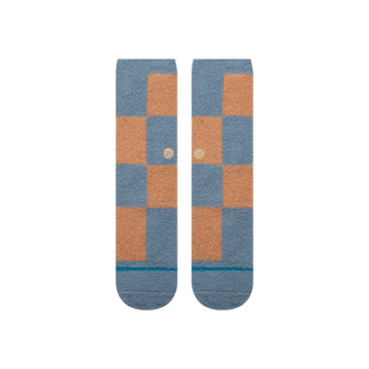 Stance Patchwork Cozy Crew Socks - Sea Blue