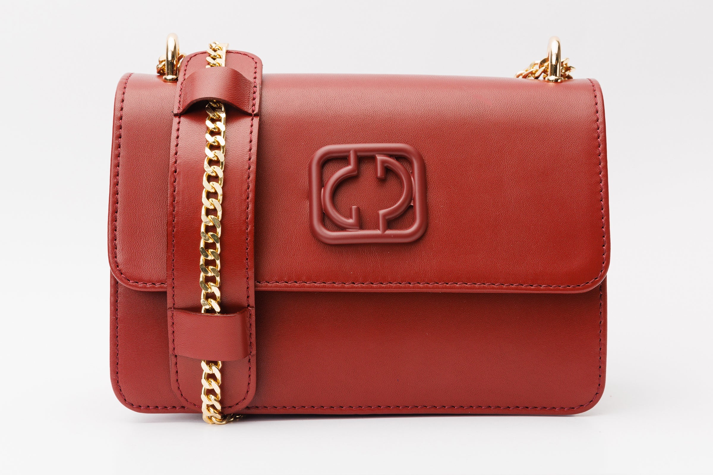 The Maneadero Dark Red Leather Handbag