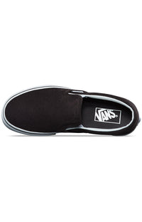 Thumbnail for Pair of Licorice-colored Cotton Hemp Classic Slip-On Shoes (style 8F7QCV) made with sustainable materials for eco-conscious consumers