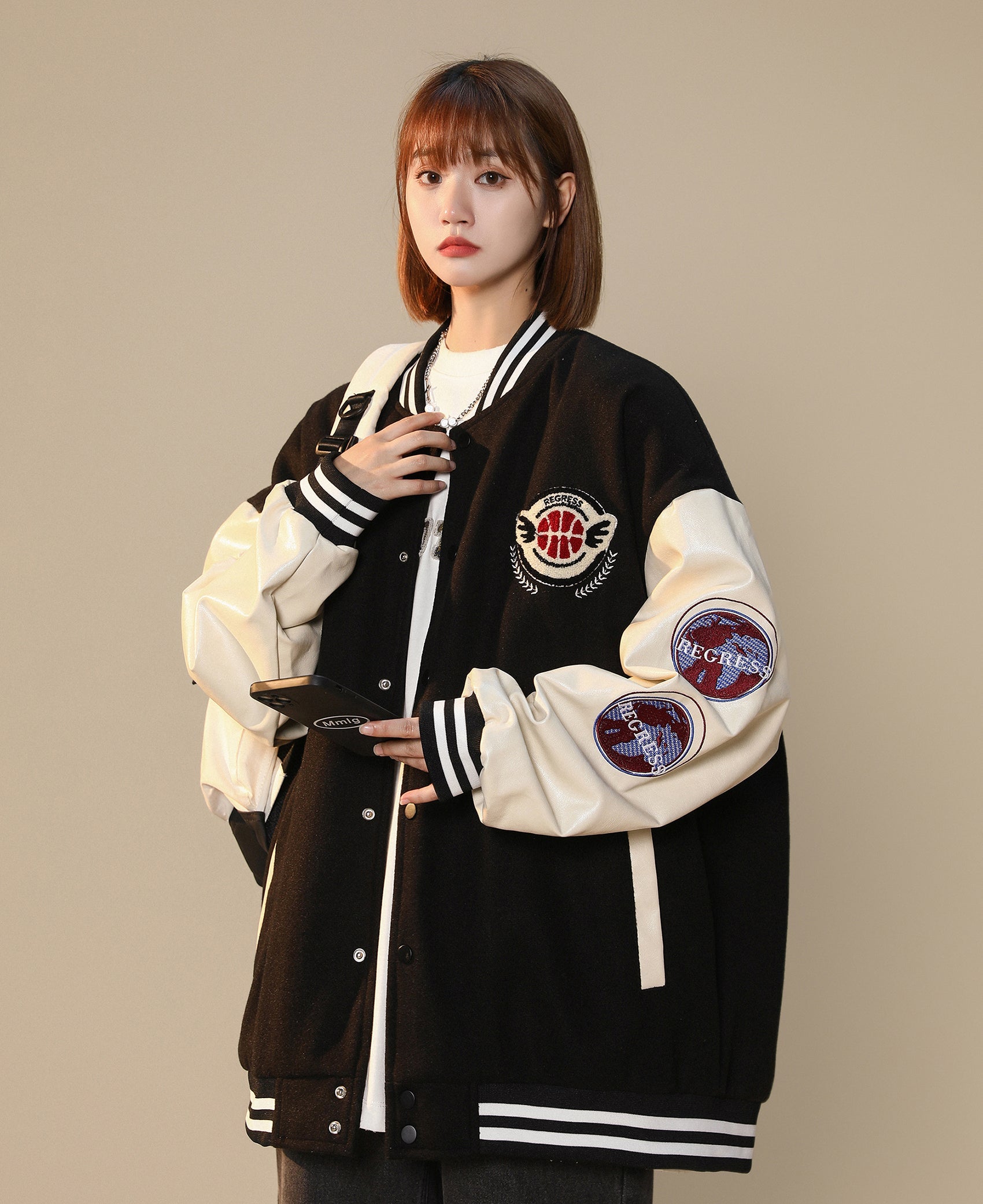Niepce Women's Regress Varsity Jacket