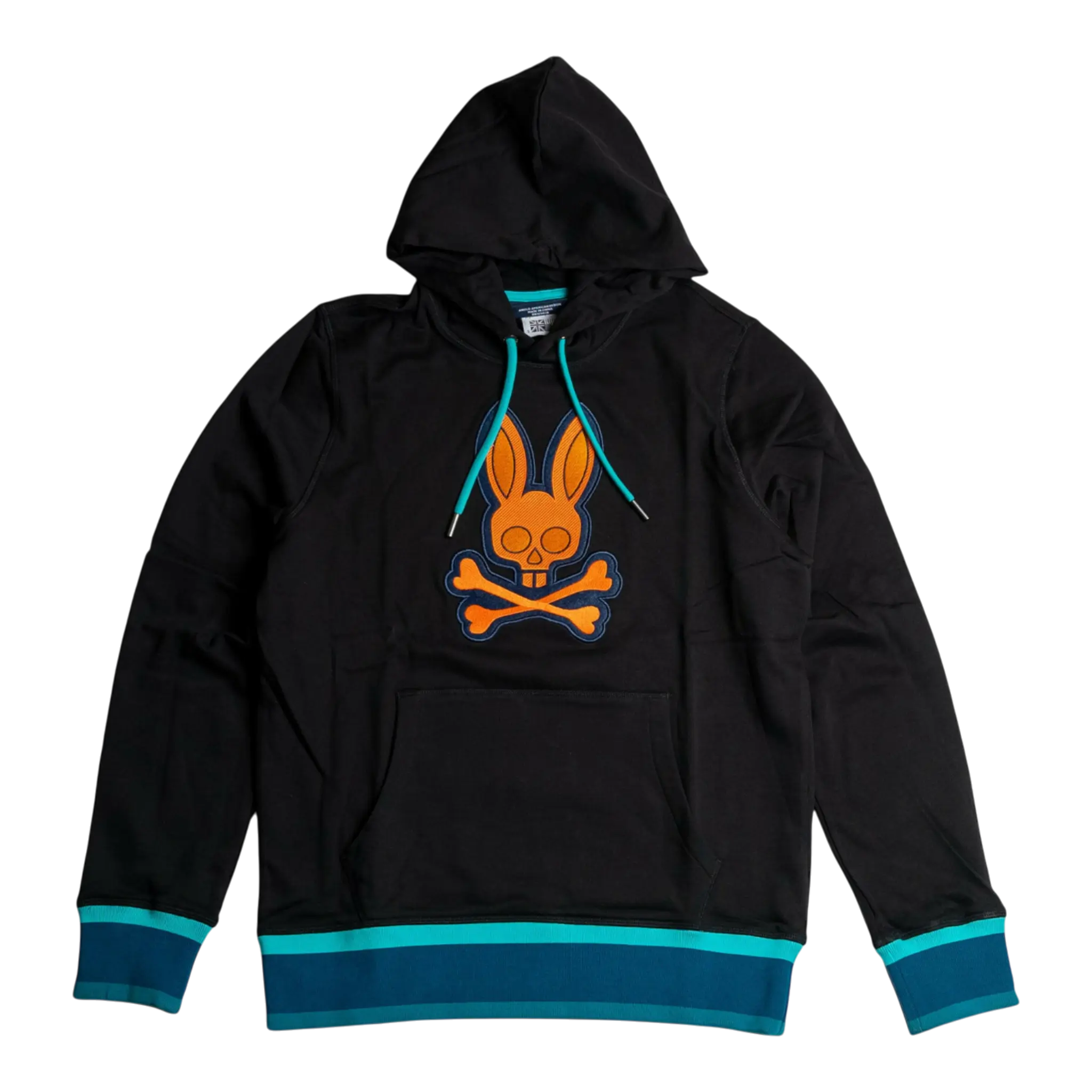 Psycho Bunny Corby Twill Logo P/O Men's Hoodie