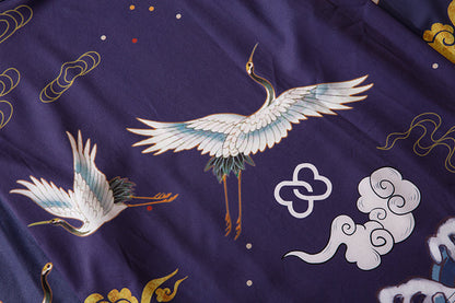 Niepce YC6316 Purple Cranes Kimono