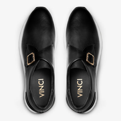 The Torino Black Leather Men Sneaker