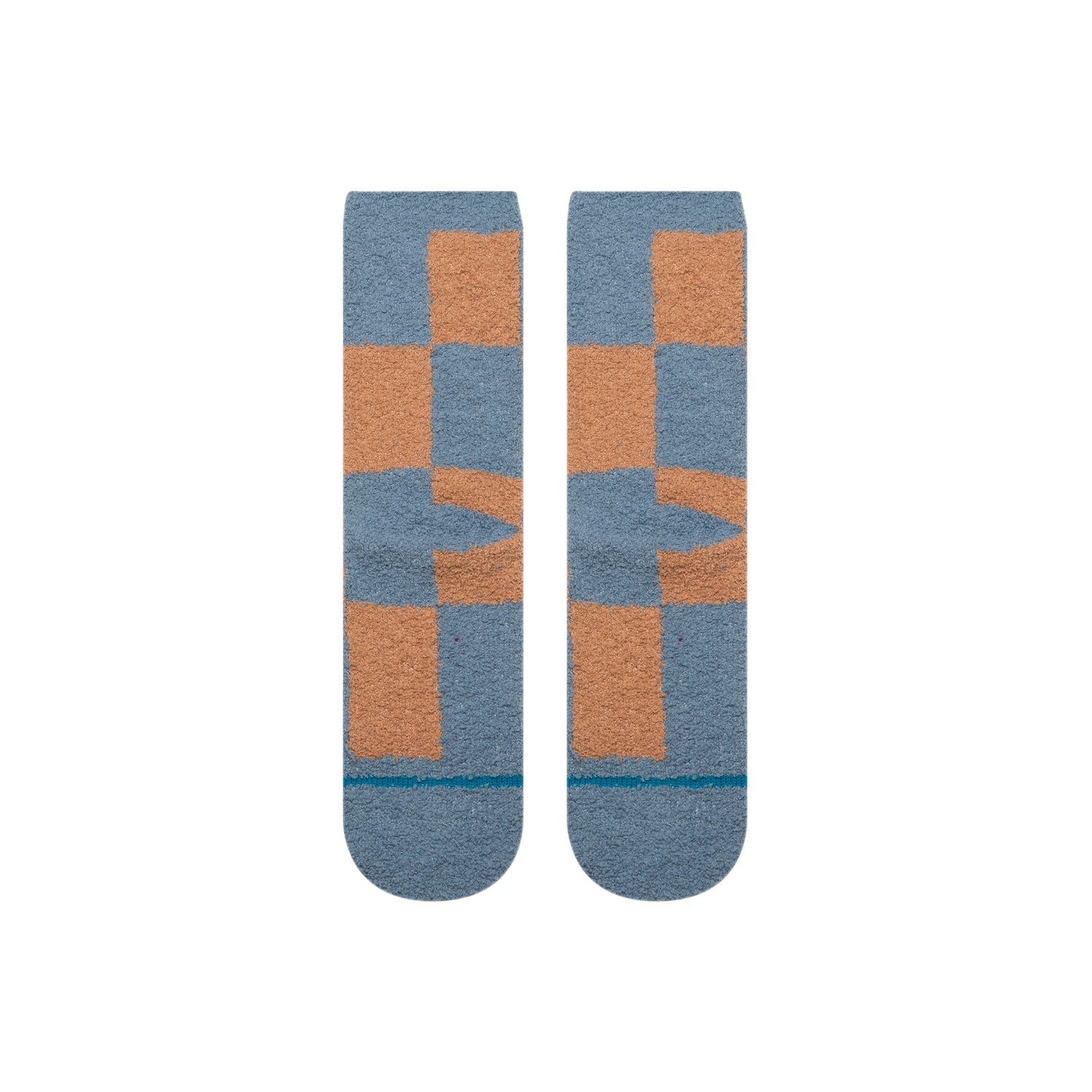 Stance Patchwork Cozy Crew Socks - Sea Blue