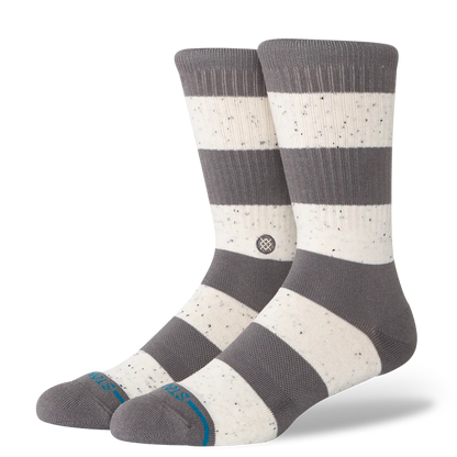 Stance Combed Cotton Crew Sock - NEP Stripe - Grey
