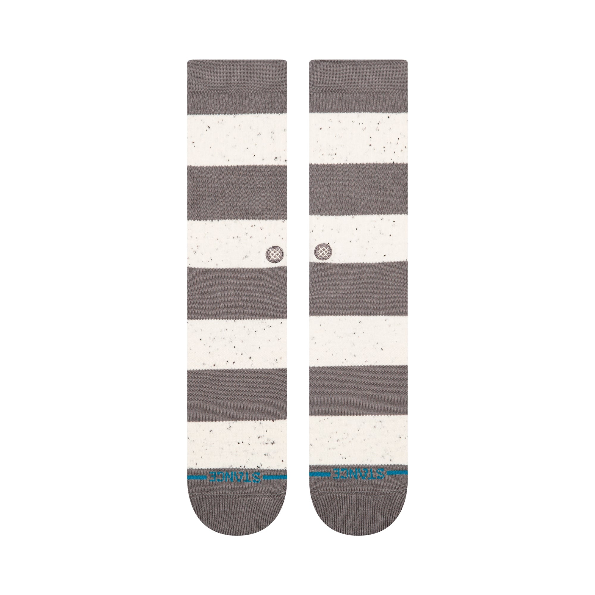 Stance Combed Cotton Crew Sock - NEP Stripe - Grey