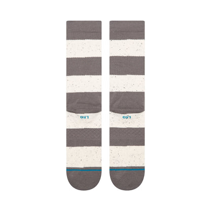 Stance Combed Cotton Crew Sock - NEP Stripe - Grey