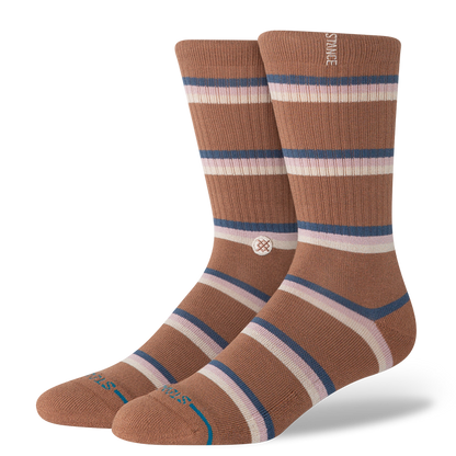 Stance Strata Butter Blend Crew Socks - Brown
