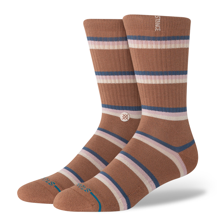 Stance Strata Butter Blend Crew Socks - Brown