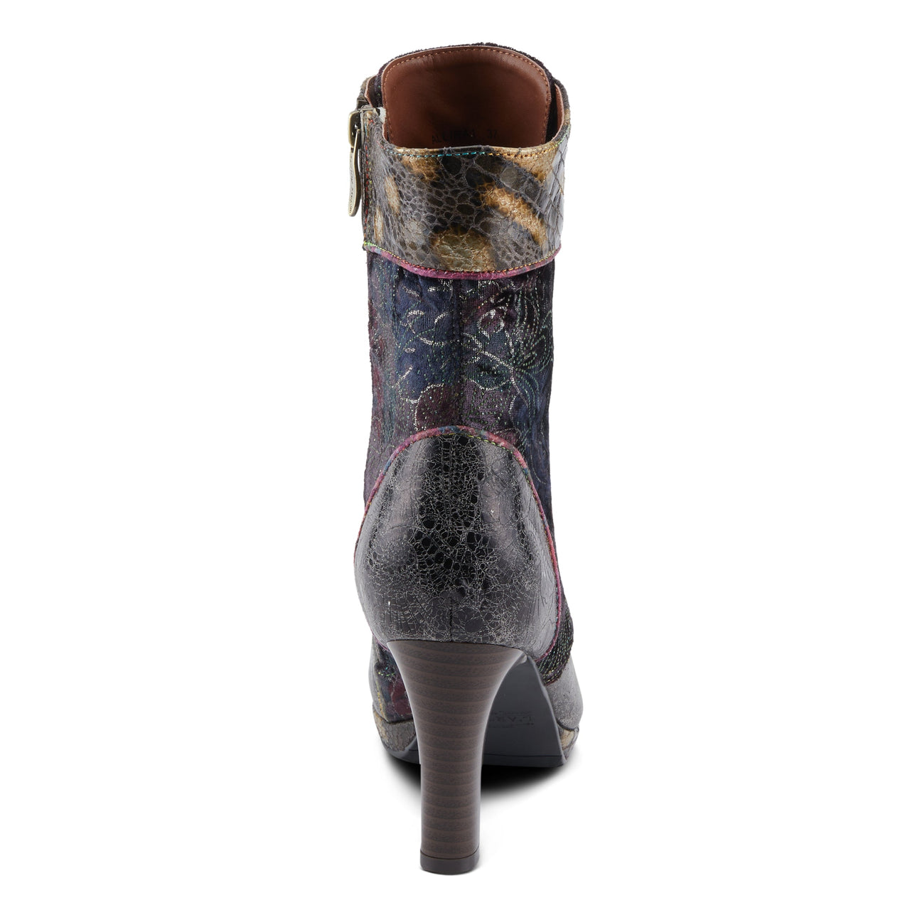 Classy L'ARTISTE ABRA BOOTS in dark red leather with bohemian flair