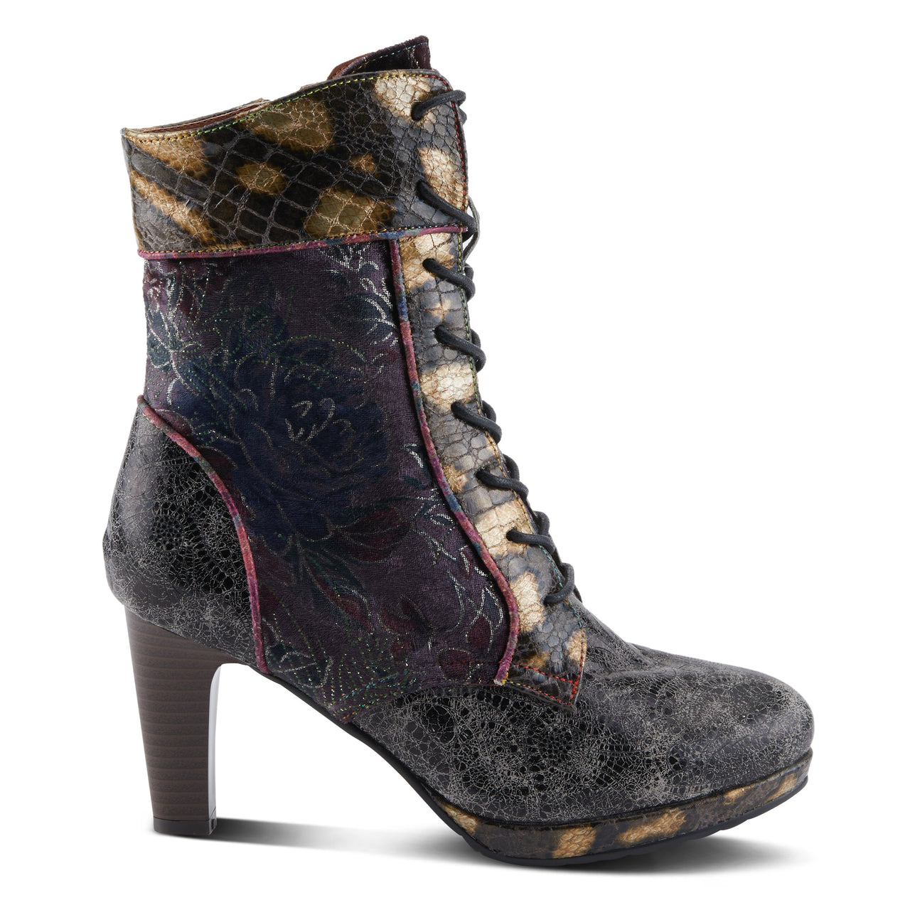 Glamorous L'ARTISTE ABRA BOOTS in metallic gold with eye-catching design