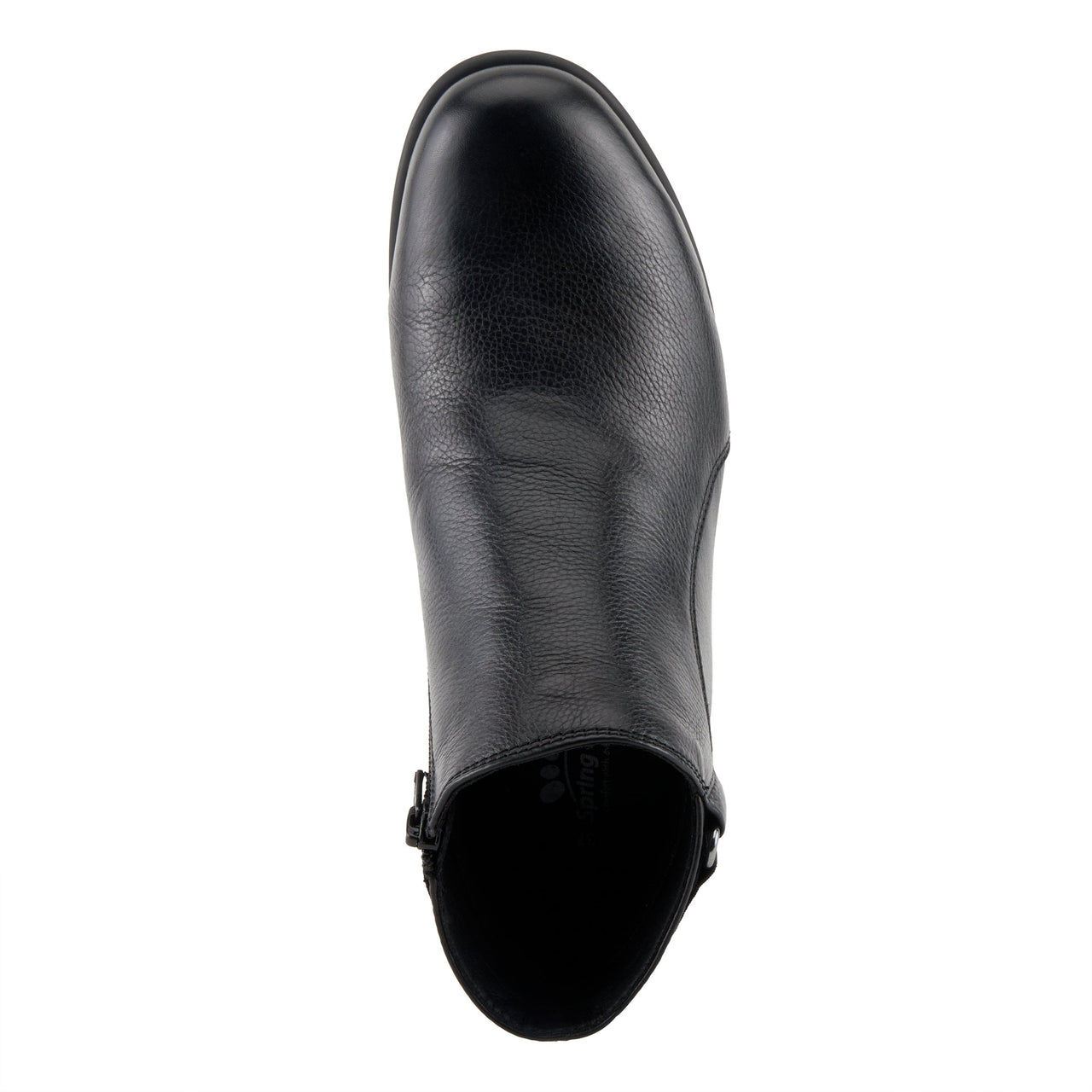 Black leather Spring Step Abruzzo boots with comfortable cushioned insoles